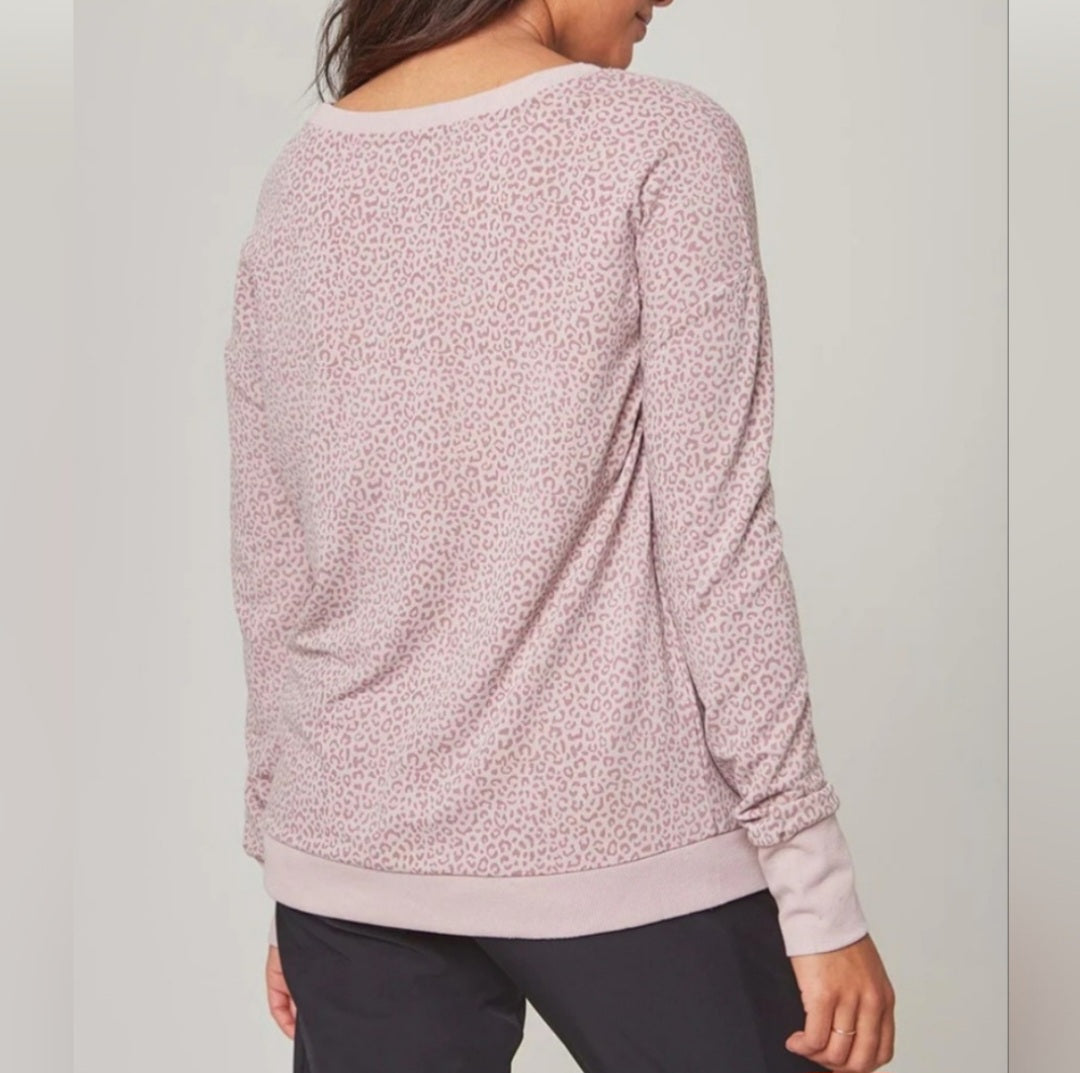 Mondetta Printed Active Sweatshirt 'Elderberry'