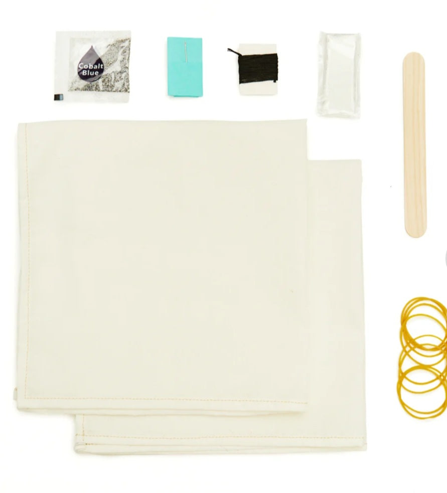Kikkerland Crafters Indigo Bandana Kit