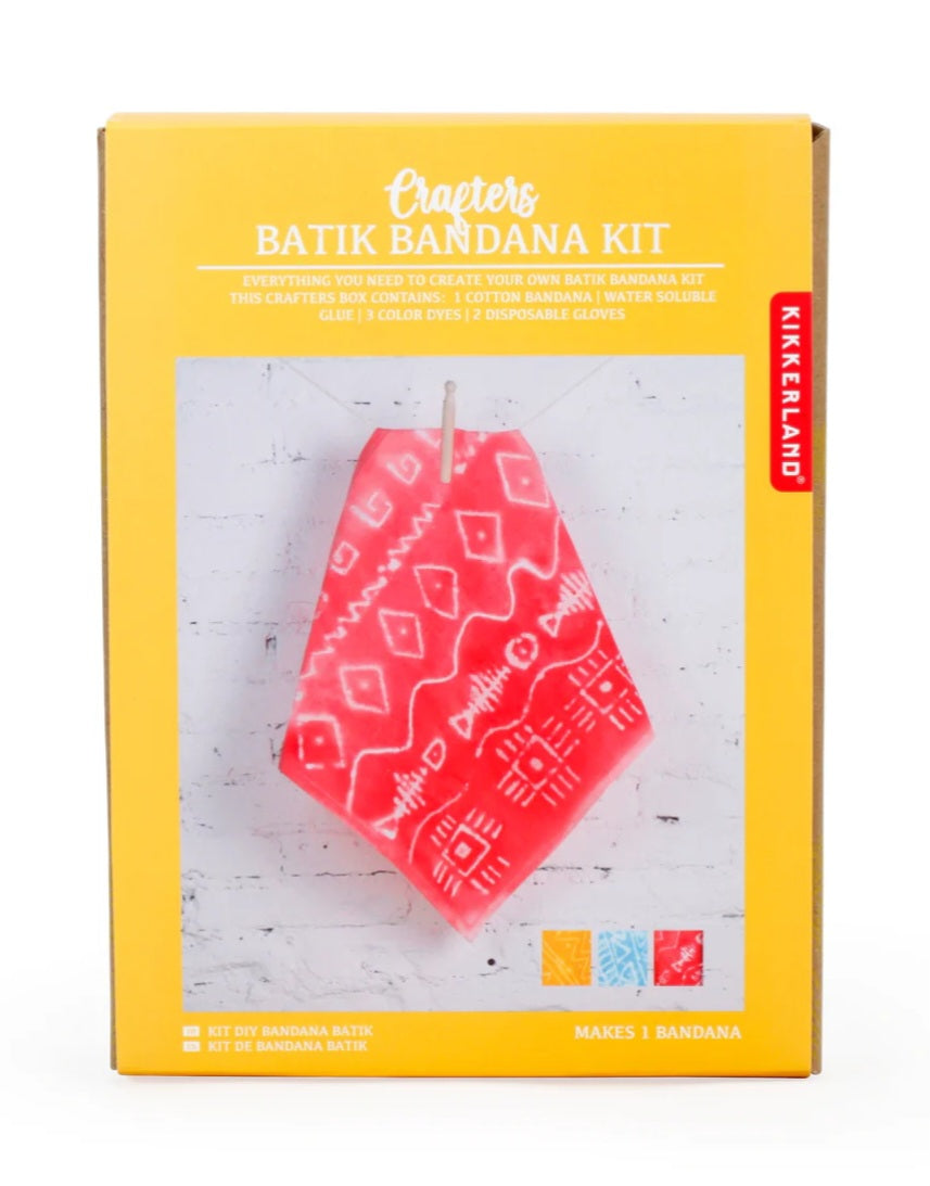 Kikkerland Crafters Batik Bandana Kit